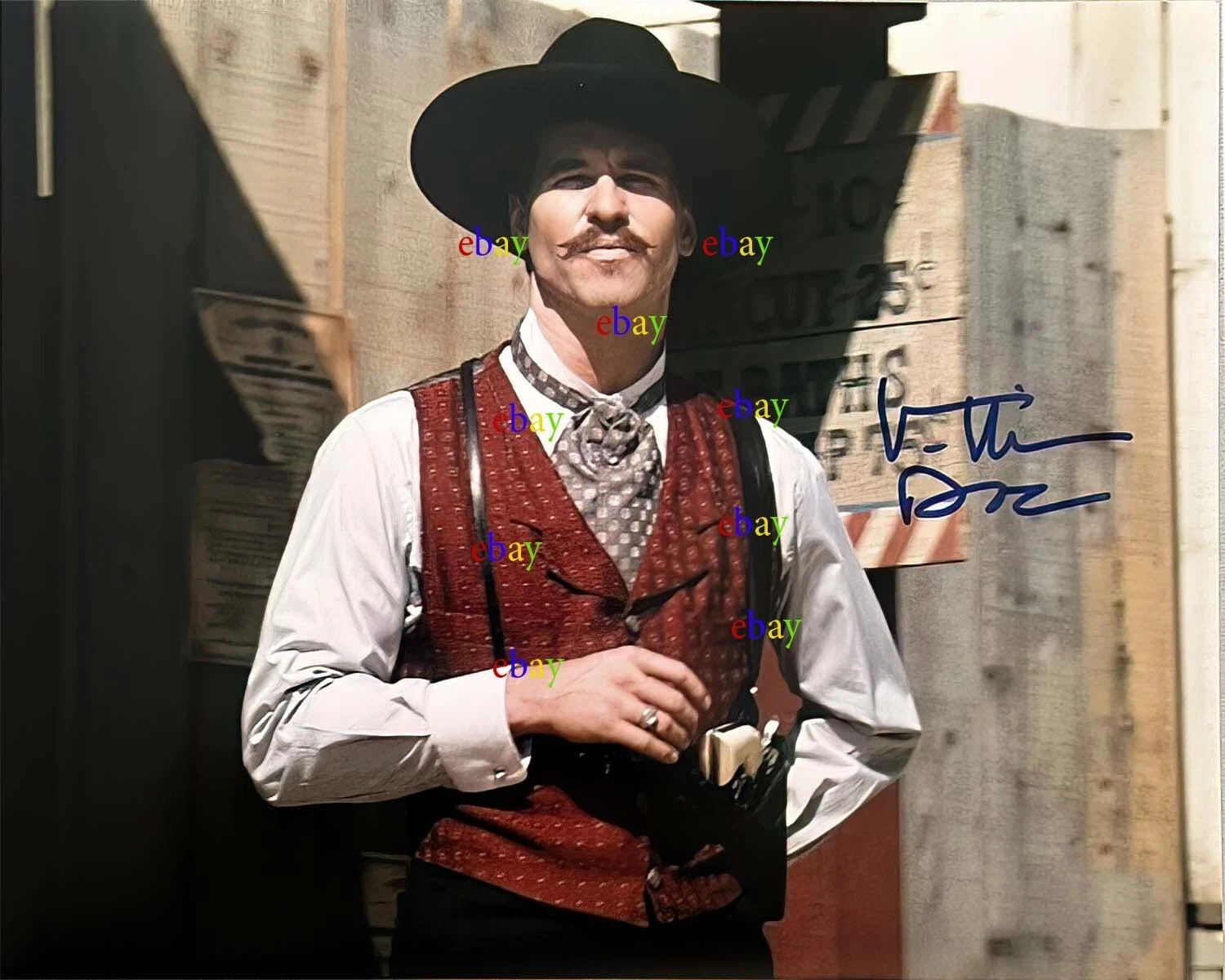 Val Kilmer Tombstone Doc Holiday Autographed Signed 8×10 Photo Reprint