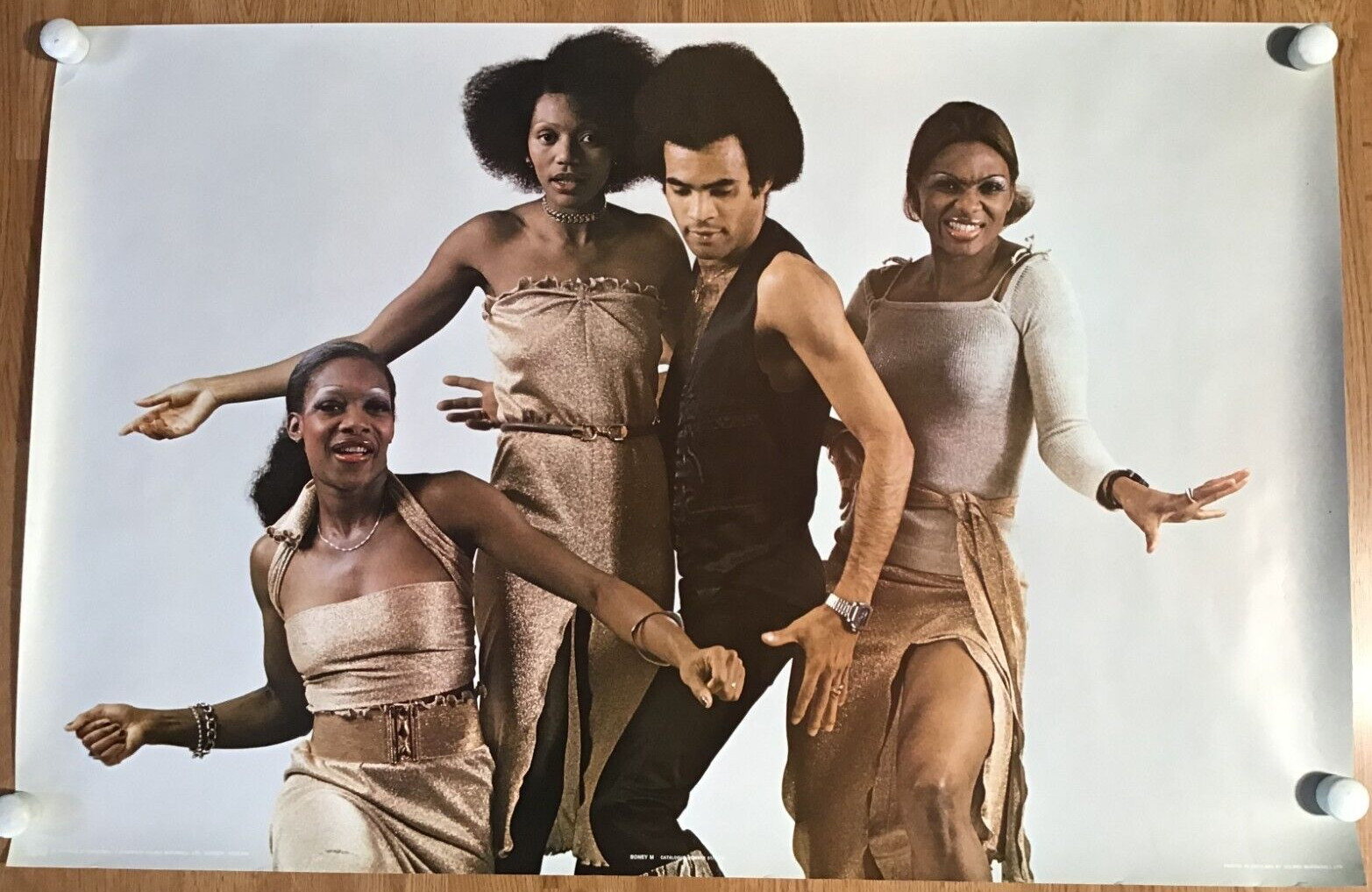 Boney M-51/P3181 24 1/2 x 37 Original PACE Poster Holmes McDougall Scotland-1978