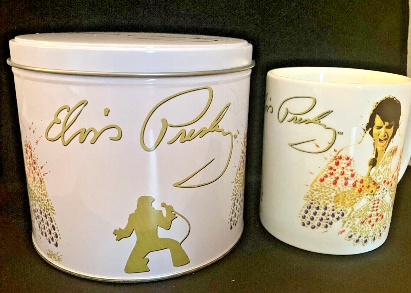 Elvis Presley Mug in Collectible Tin – Famous White Jumpsuit