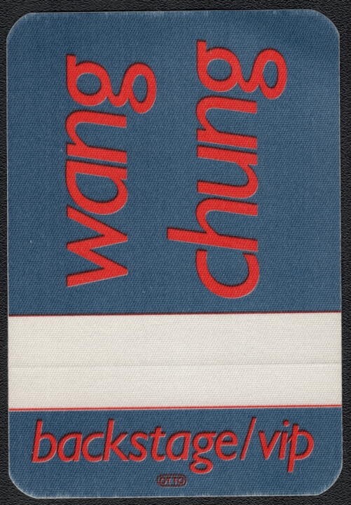Wang Chung Backstage Pass – 1986 Cloth VIP Pass
