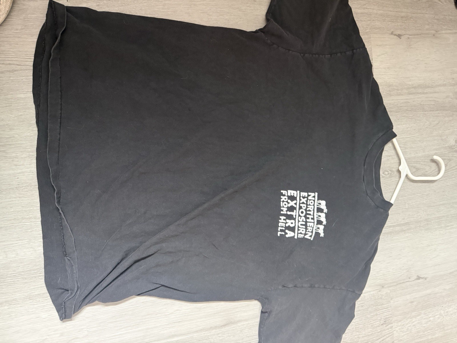 Hanes Beefy-T Northern Exposure Extra From Hell Men’s Black T-Shirt XL (46-48)