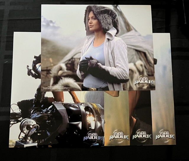 OFFICIAL LARA CROFT TOMB RAIDER ANGELINA JOLIE 8″ X 10″ PHOTO SET OF 5