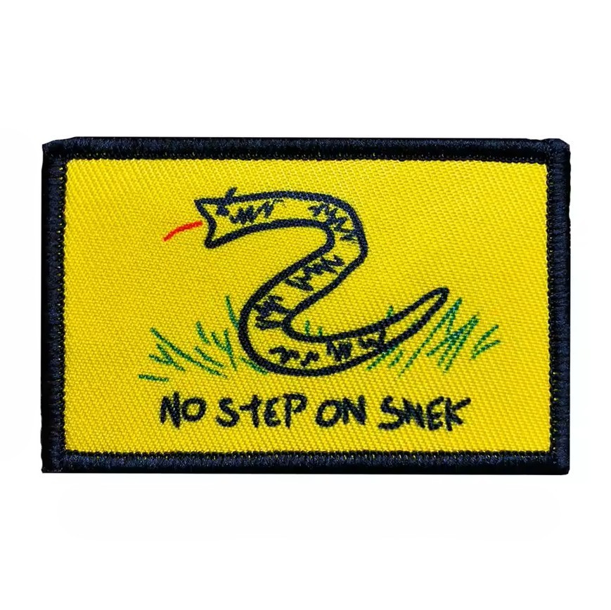 No Step On Snek Patch Don’t Tread On Me Tactical Morale Military Hook Loop Hat