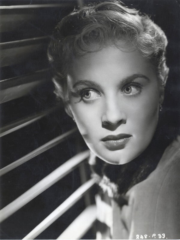 Mai Zetterling Desperate Moment Film Noir Glamour Original 7×9 Photo Stamped