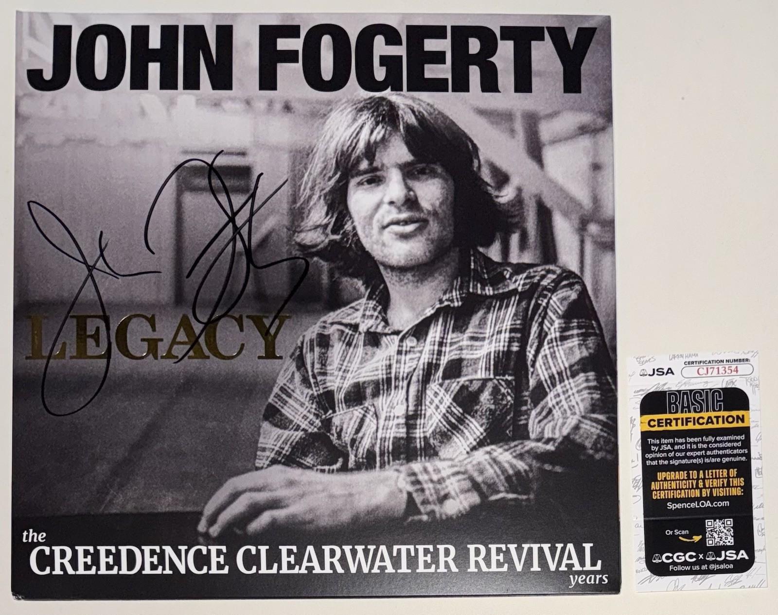 JOHN FOGERTY SIGNED AUTOGRAPH VINYL ALBUM LP +JSA COA ‘CREEDENCE CLEARWATER’