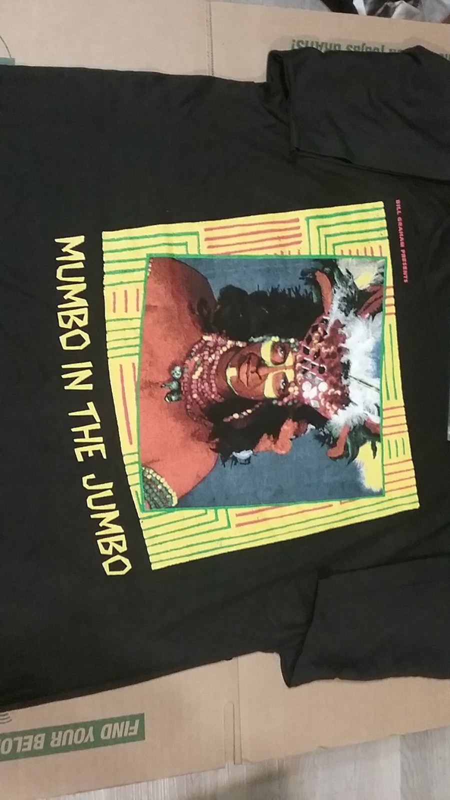 GRATEFUL DEAD NYE 1990 OAKLAND MUMBO IN JUMBO SHIRT NEW L 30X19 HTC RARE 1 STICH