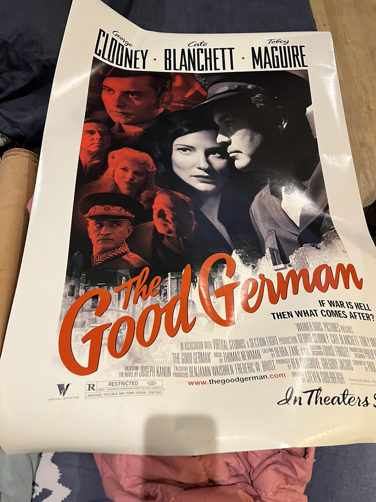 “The Good German” 27×40 official movie poster/George Clooney/Cate Blanchett