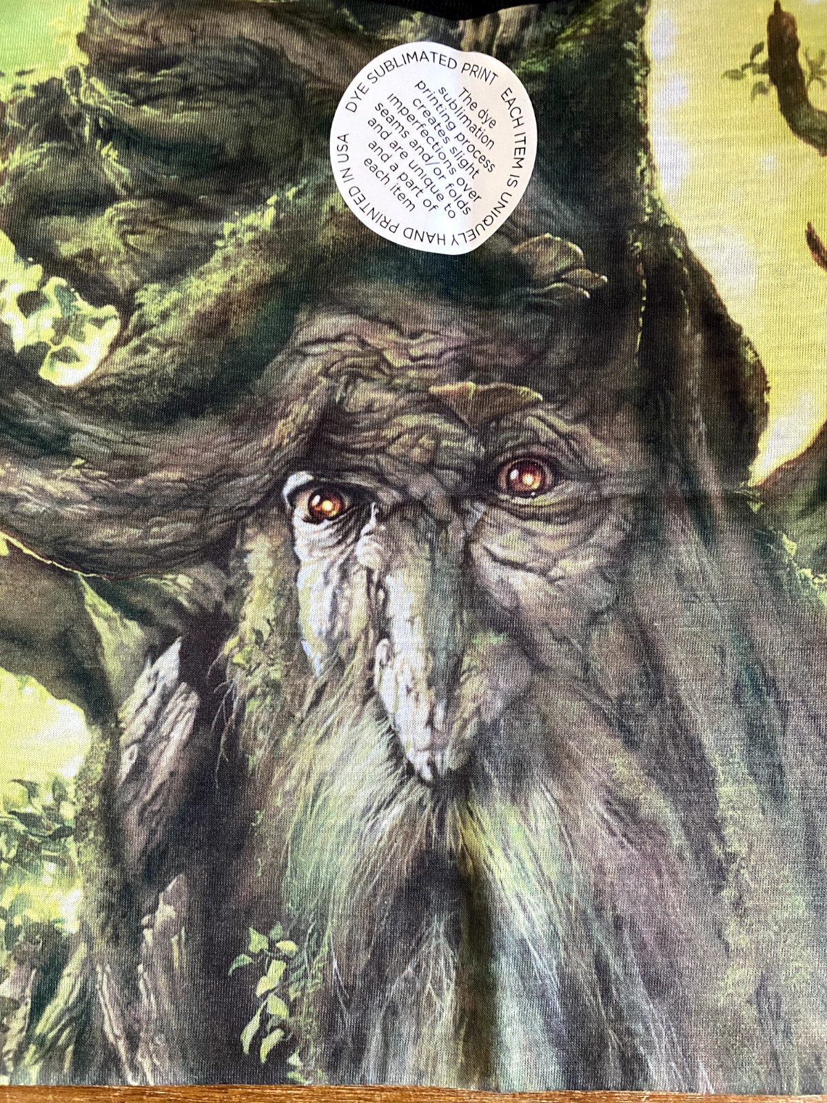 Warner Bros c2014 Treebeard Sublimation Print Adult T-Shirt Black Back Sm-3X