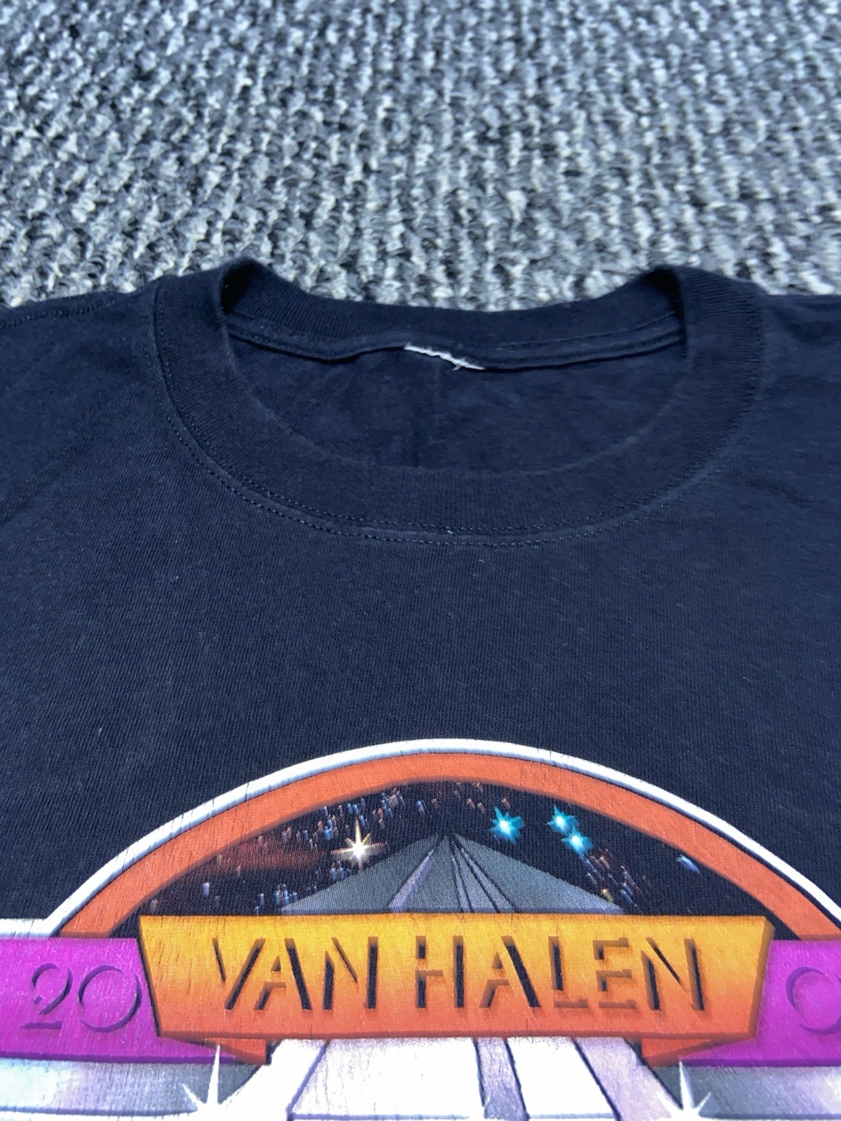 Vintage Van Halen Tour Shirt 2007 David Lee Roth Comeback Vg Cond No Tag OG