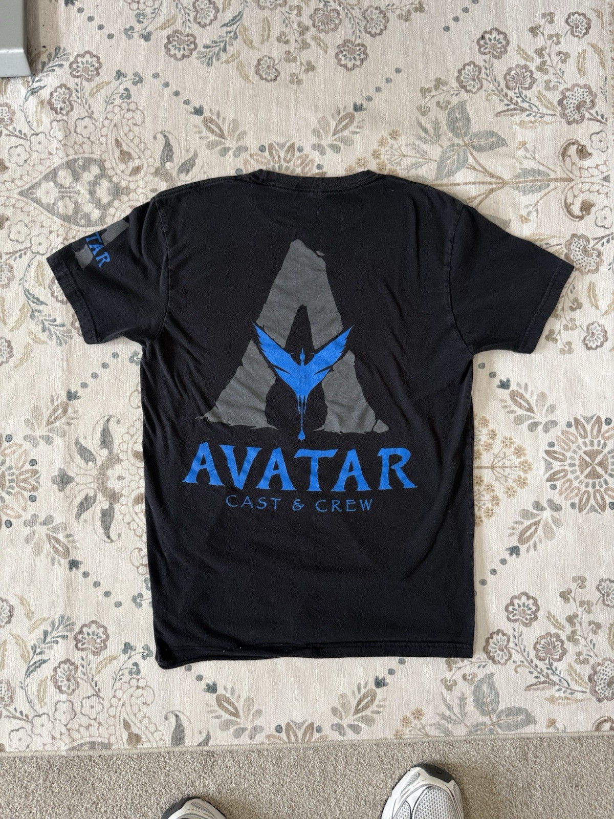 Avatar Cast & Crew T-Shirt Movie Production Tee Black Double Sided James Cameron