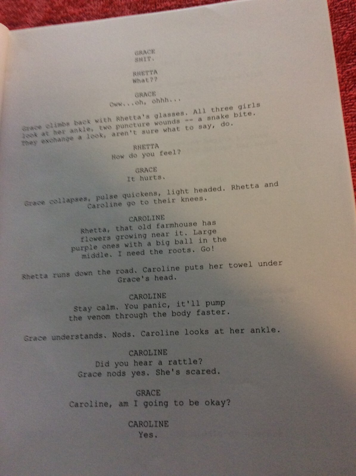 ORIGINAL SCRIPT SAVING GRACE SEASON 3 EPISODE 11 LET’S TALK TBD HOLLY HUNTER
