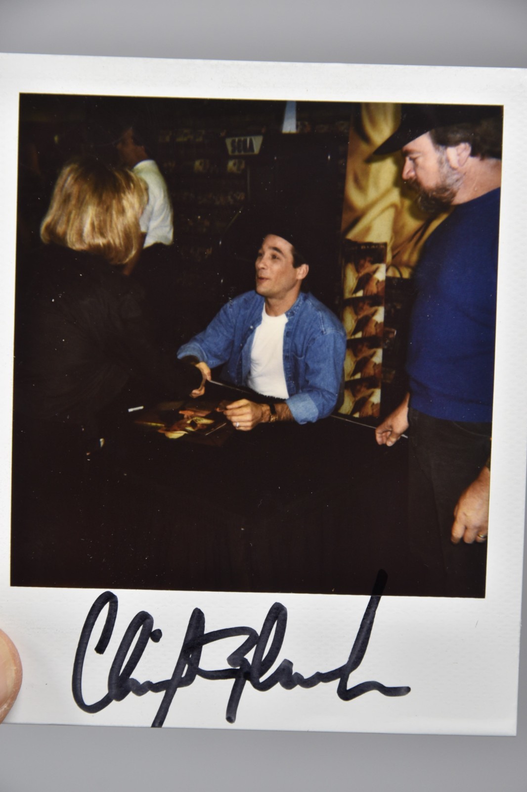 Vintage Clint Black Original Candid Autographed Polaroid Photos 90’s Country