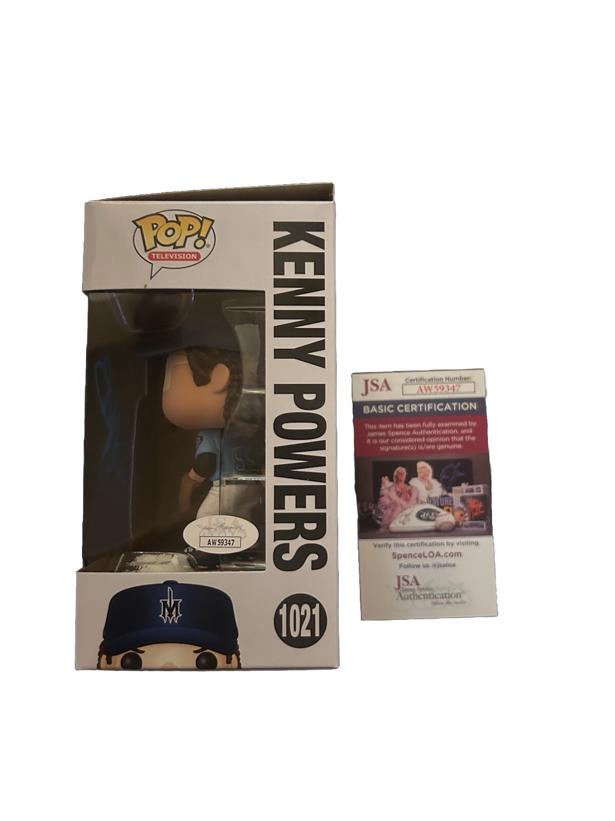 DANNY MCBRIDE SIGNED AUTOGRAPHED KENNY POWERS FUNKO POP 1021 JSA COA