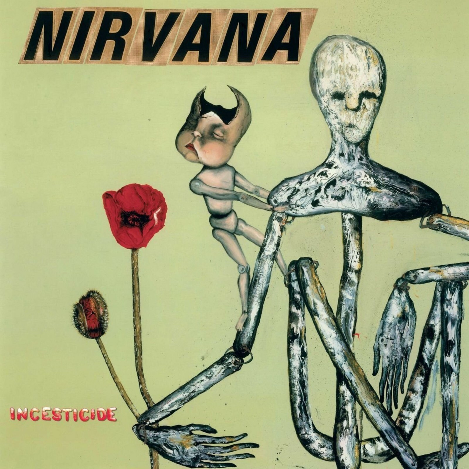 NIRVANA Incesticide BANNER 2×2 Ft Fabric Poster Tapestry Flag album cover art