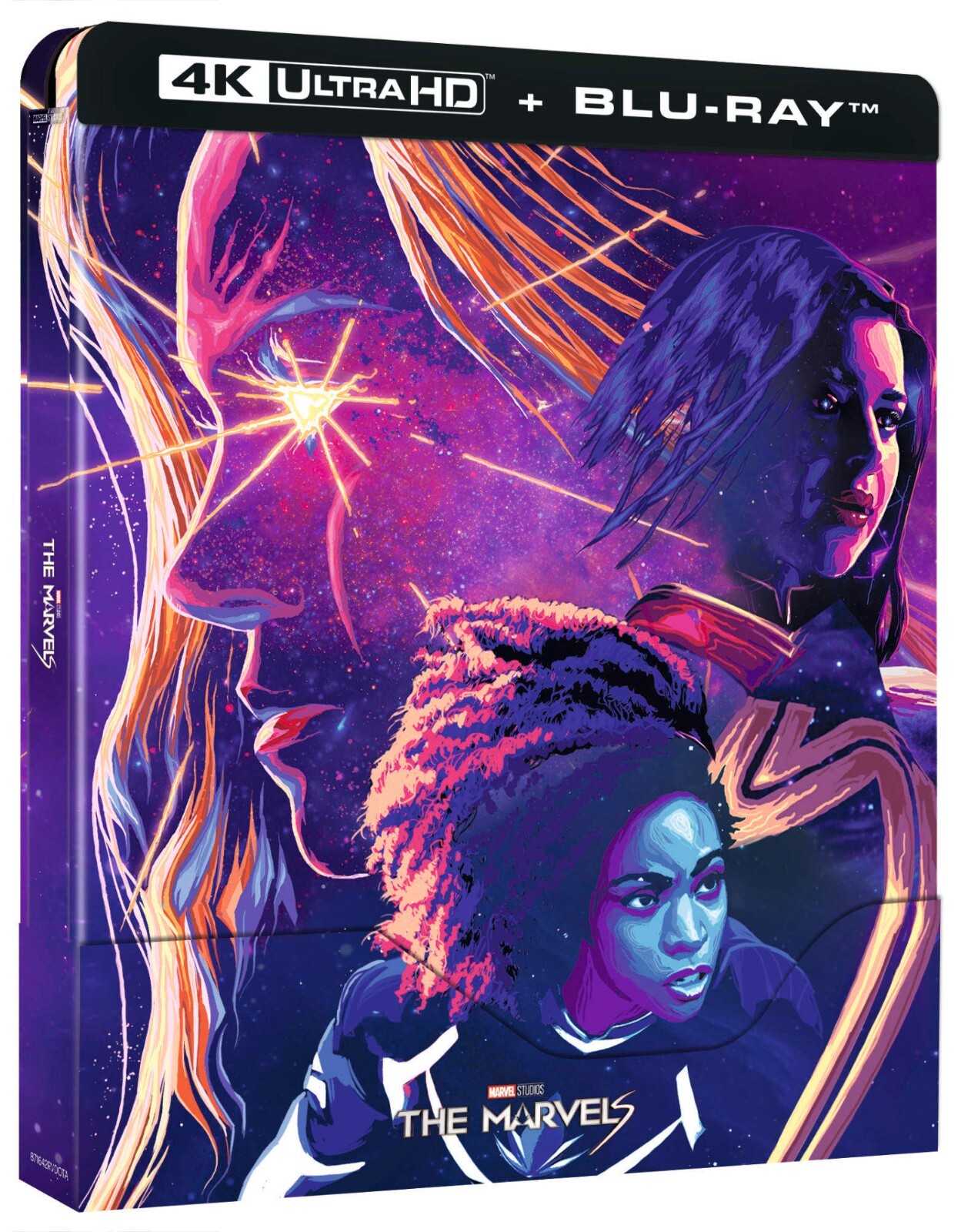 The Marvels 4K Ultra HD (2024) 2 Blu Ray Steelbook