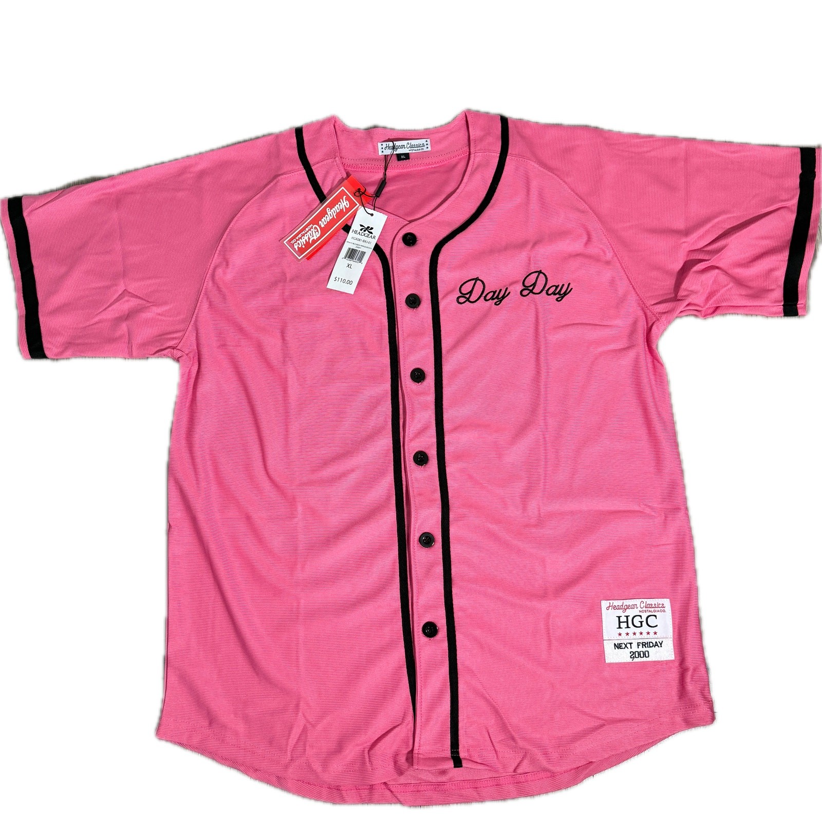 Headgear Classics Pinkys Records Day Next Friday 2000 Baseball Jersey Mens XL