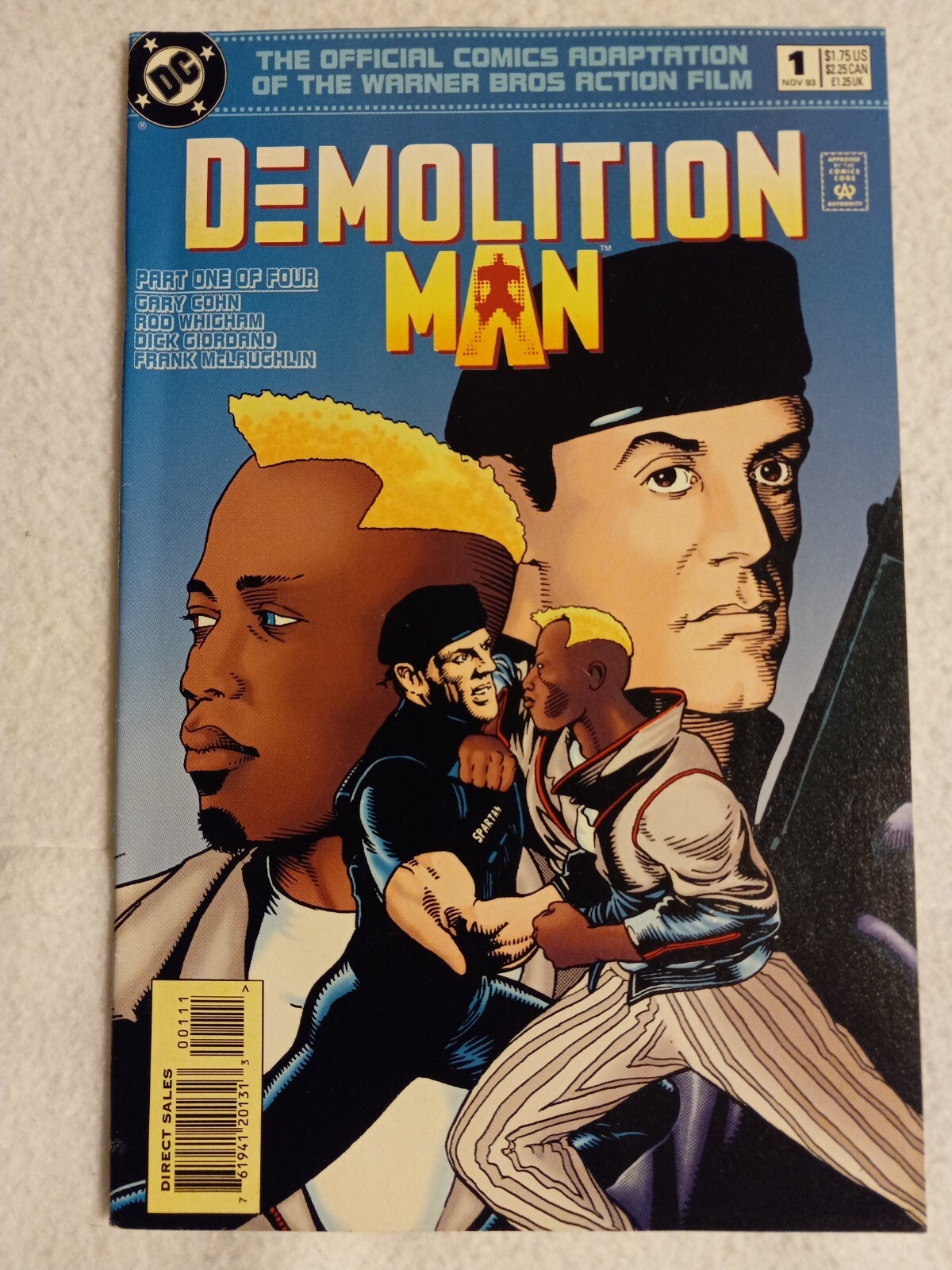 Demolition man NM,(1993) Movie package