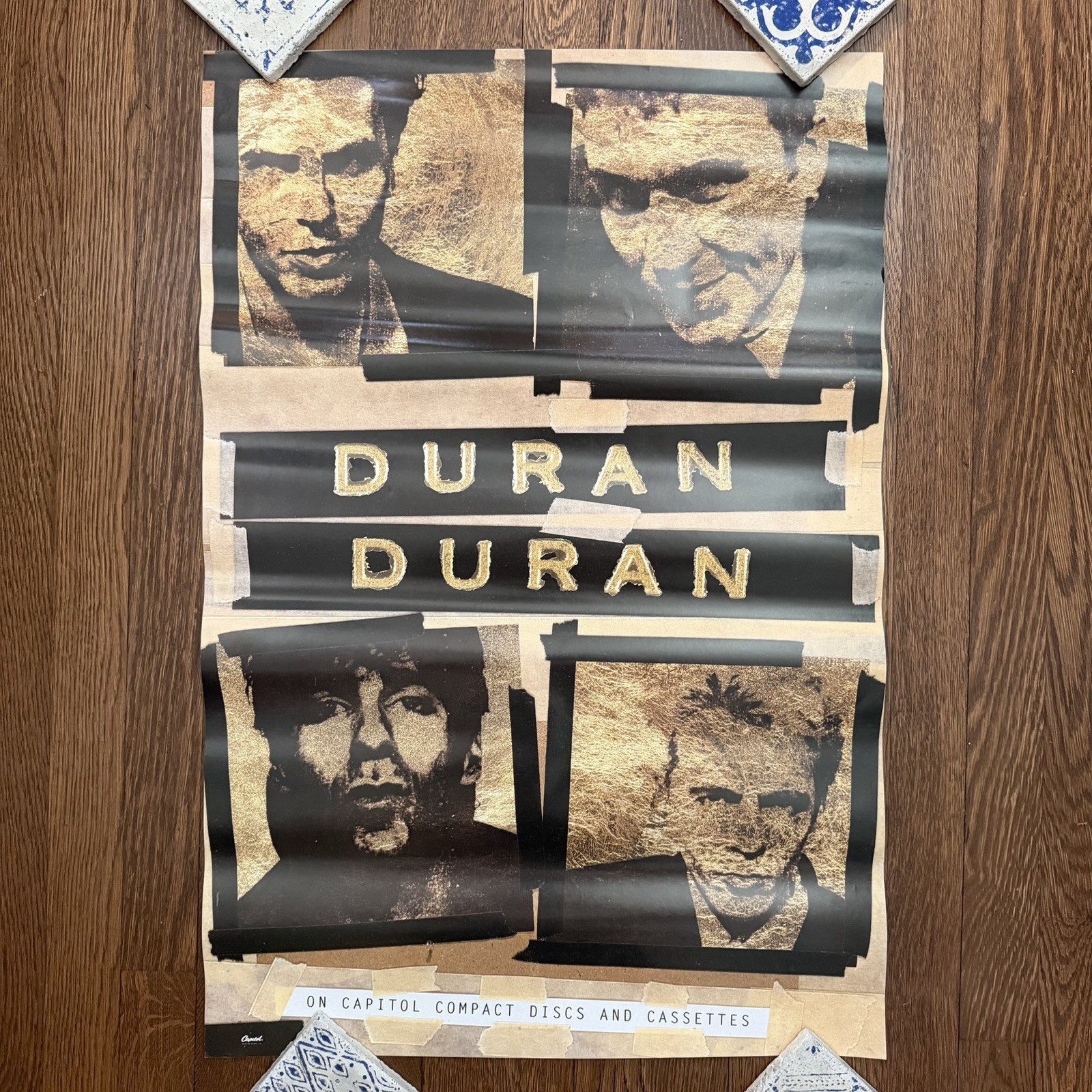 Vintage Duran Duran Wedding Album Rare Promo Poster 1993 Capitol Records 29”x20”