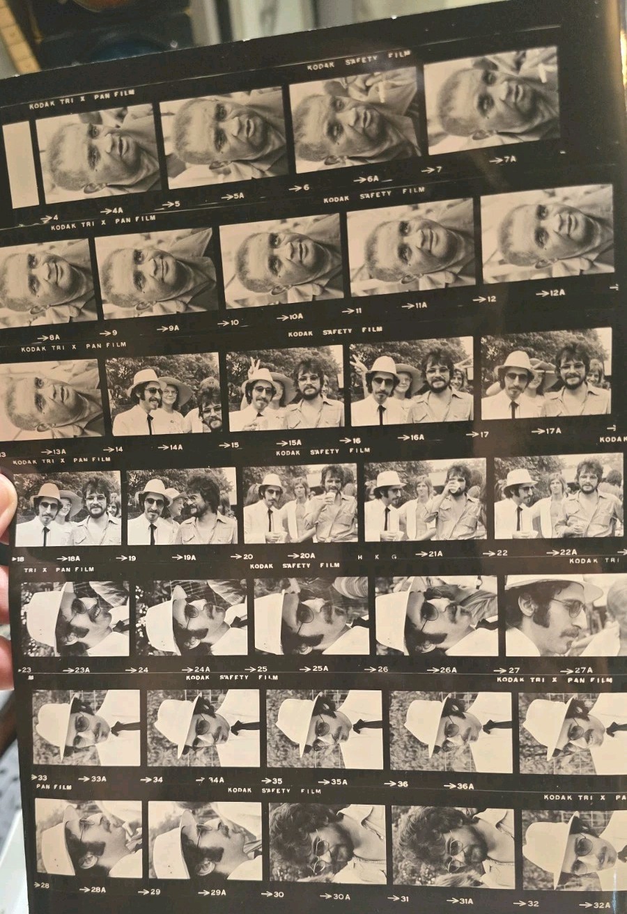 Leon Redbone John Prine Little Brother Montgomery Pro shot Contact print 1974