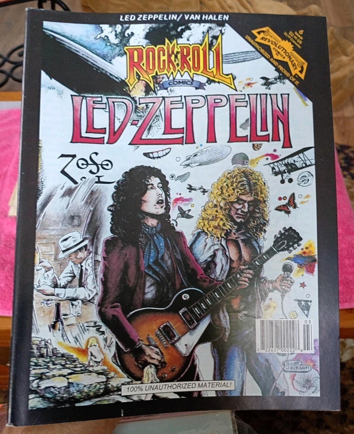 1991 Comic Book: Led Zeppelin/Van Halen ROCK N’ ROLL COMICS by Revolutionary EX