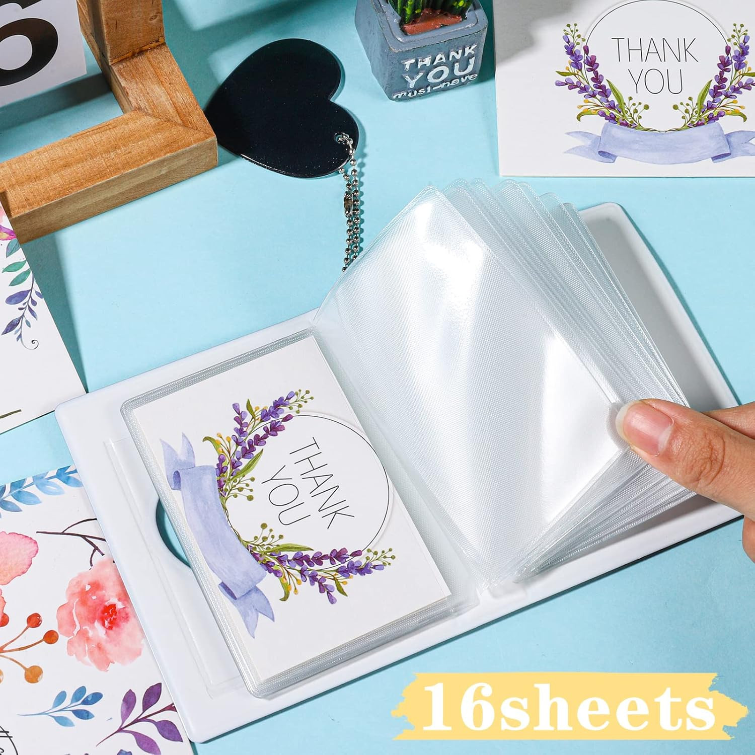 3 Inch Kpop Photocard Holder Book, Mini Photo Album with Mirror-Like