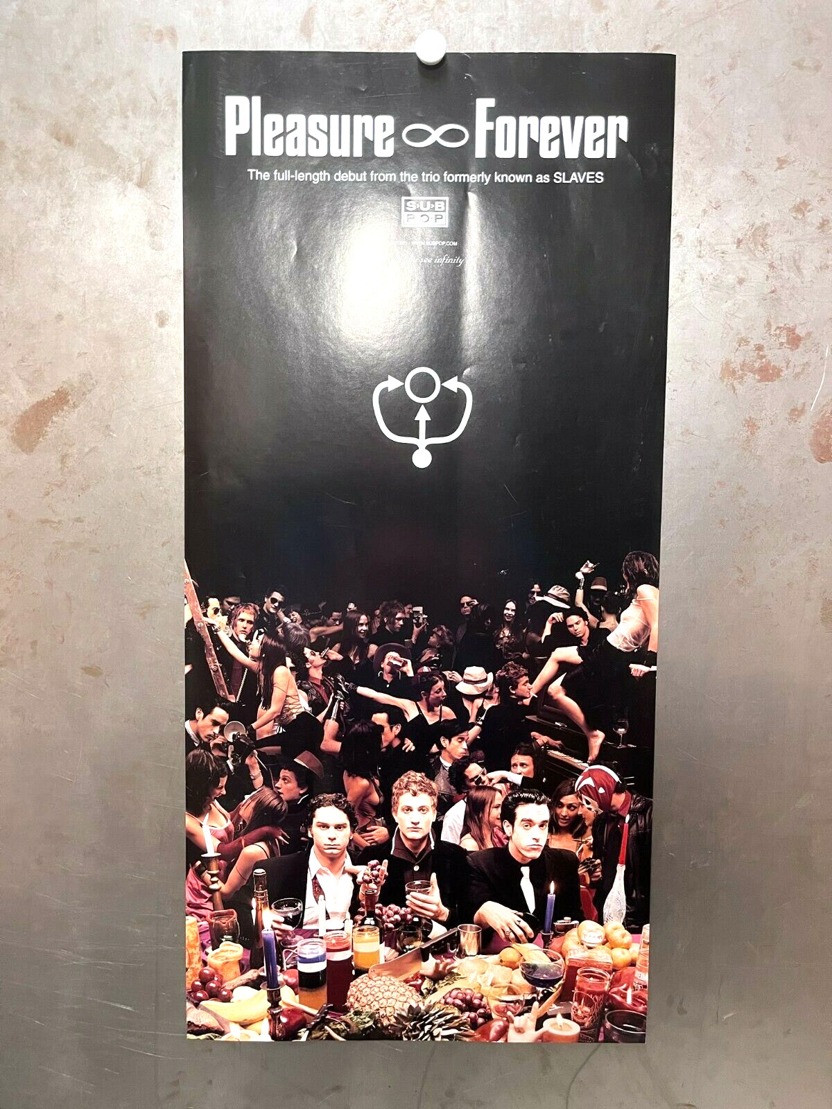 PLEASURE∞FOREVER PROMO POSTER 2001 Sub Pop PSYCHEDELIC PUNK ROCK Gold Standard