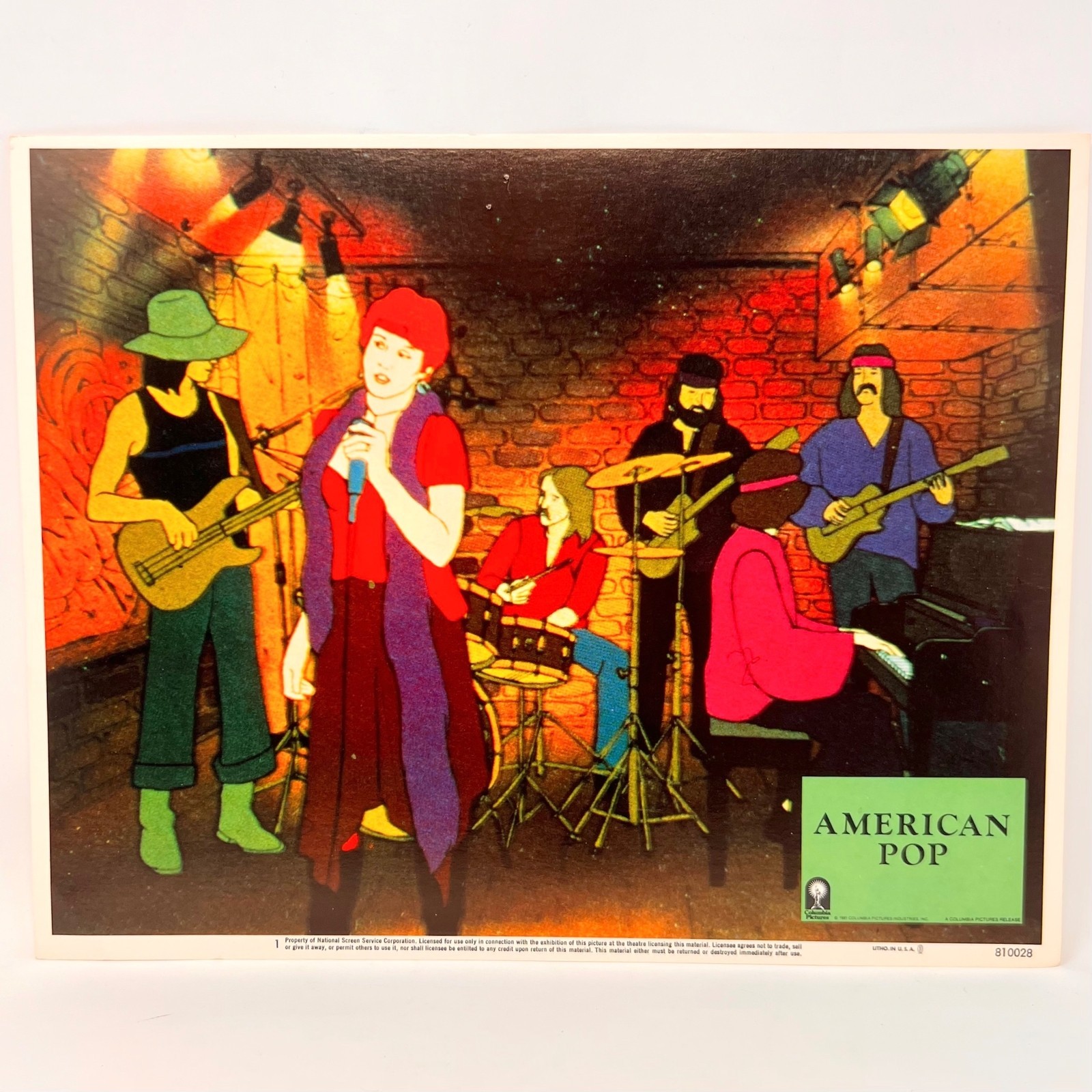 1980 American Pop Original Movie Lobby Card No.1