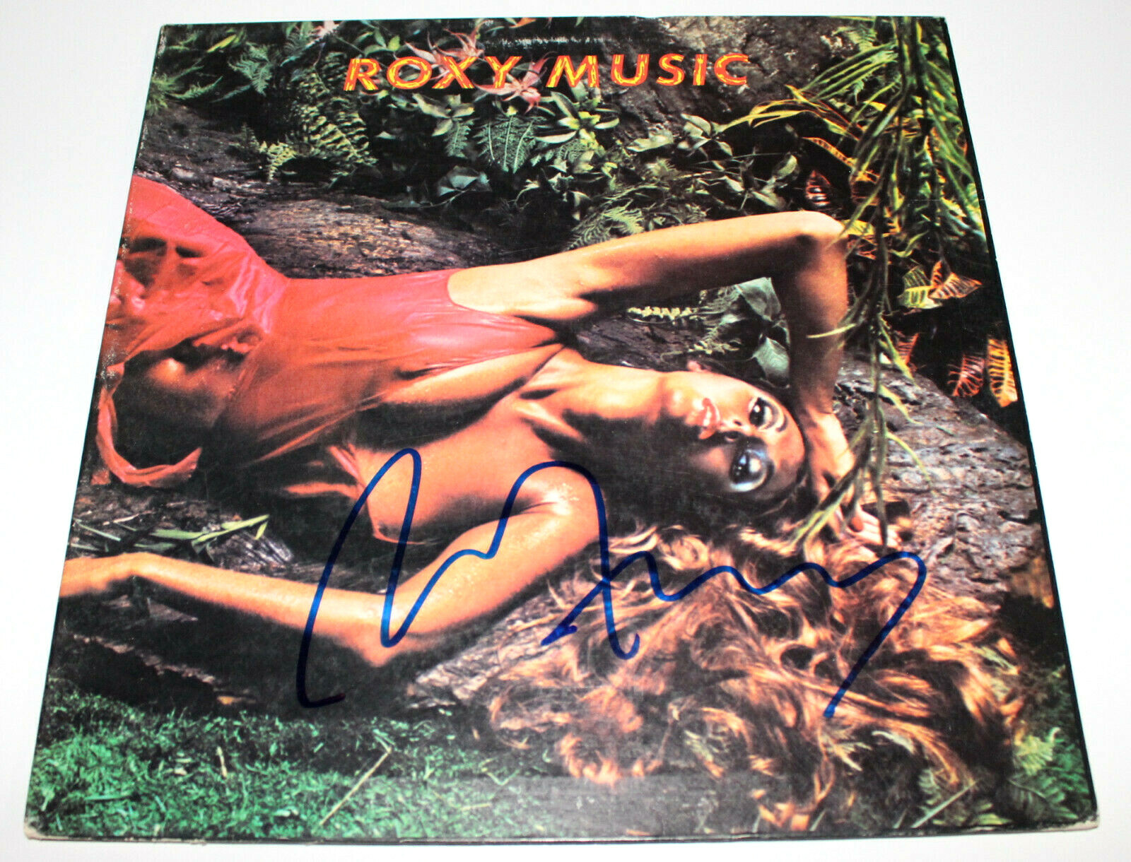 BRYAN FERRY SIGNED ROXY MUSIC ‘STRANDED’ VINYL RECORD ALBUM LP PROOF BECKETT COA
