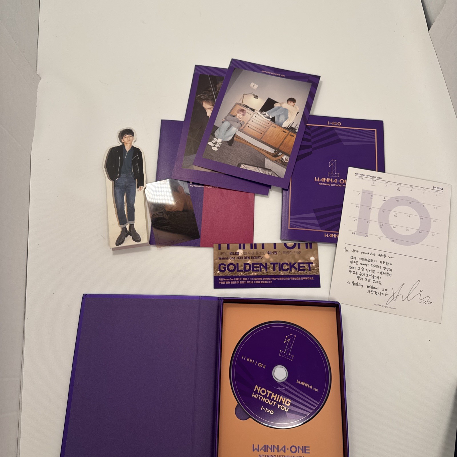 Wanna One Nothing Without You WANNA Ver. – Kang Daniel Calendar Card SKU A1