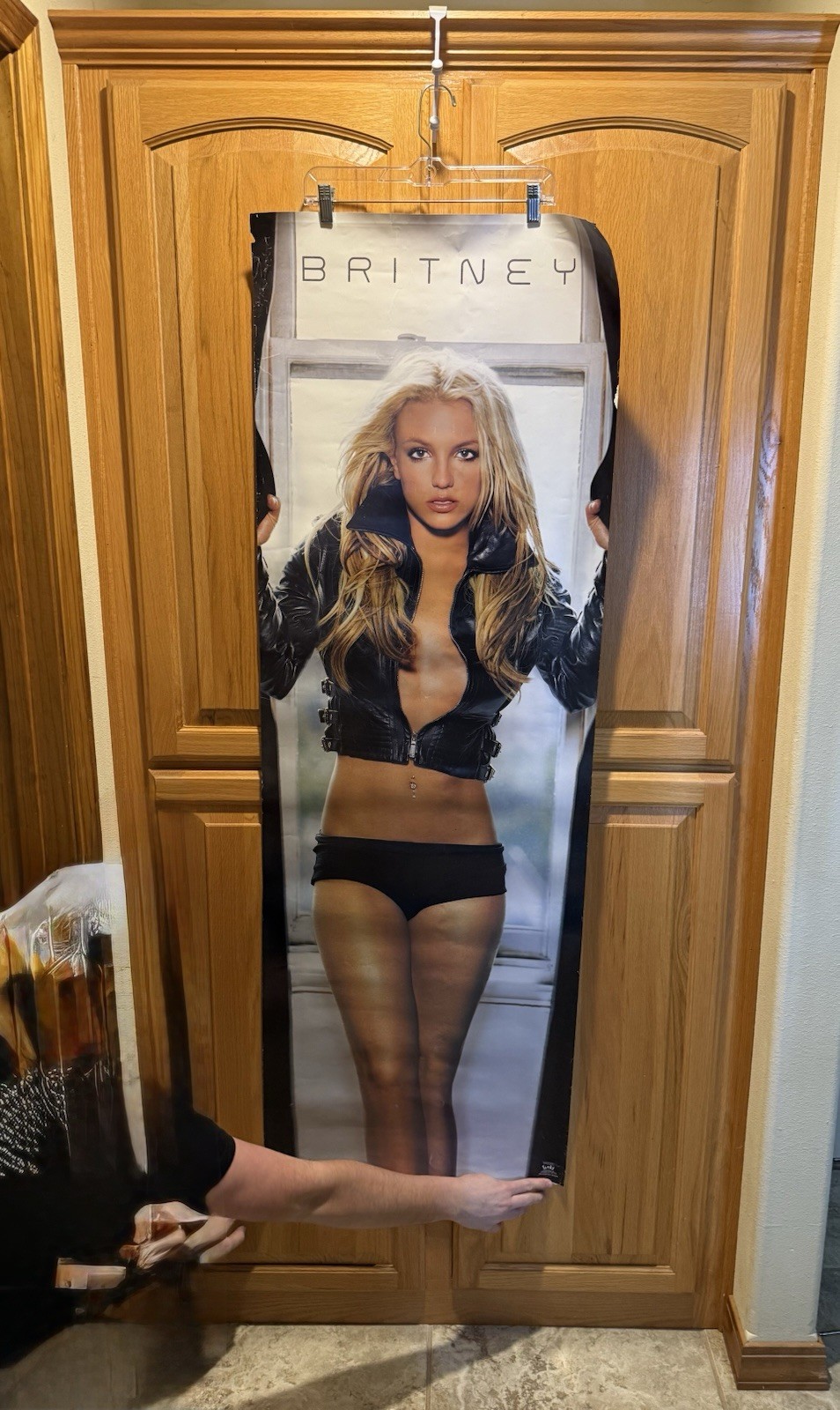 Britney Spears RARE Huge Door Poster 21″ x 62″ 2003 In The Zone Era #D110 Funky