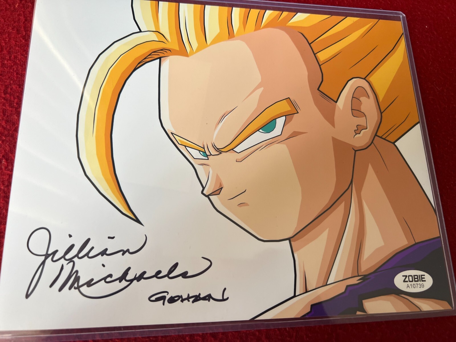 Jillian Michaels Signed 8×10 Photo Dragon Ball Z Gohan Autographed Zobie COA