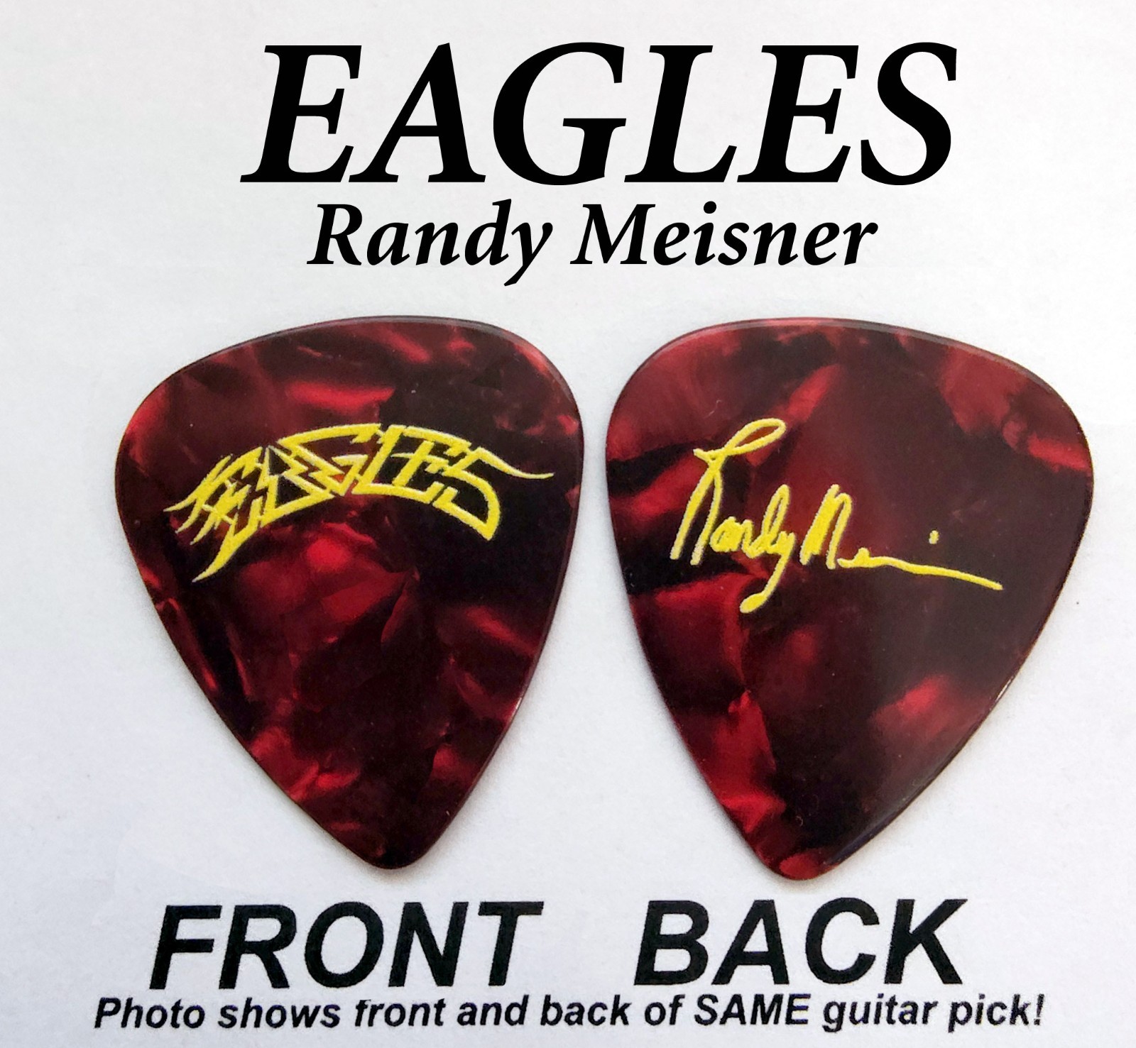The Eagles novelty Randy Meisner signature Guitar Pick (S-2385)