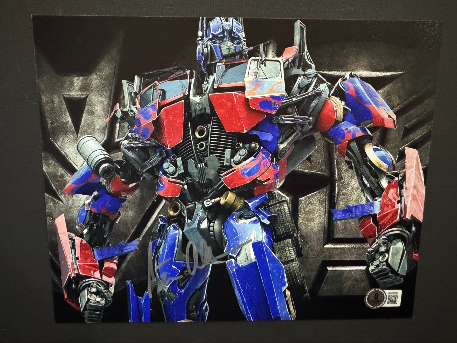 Peter Cullen Rare!! autographed signed Optimus Prime 8×10 photo Beckett BAS coa