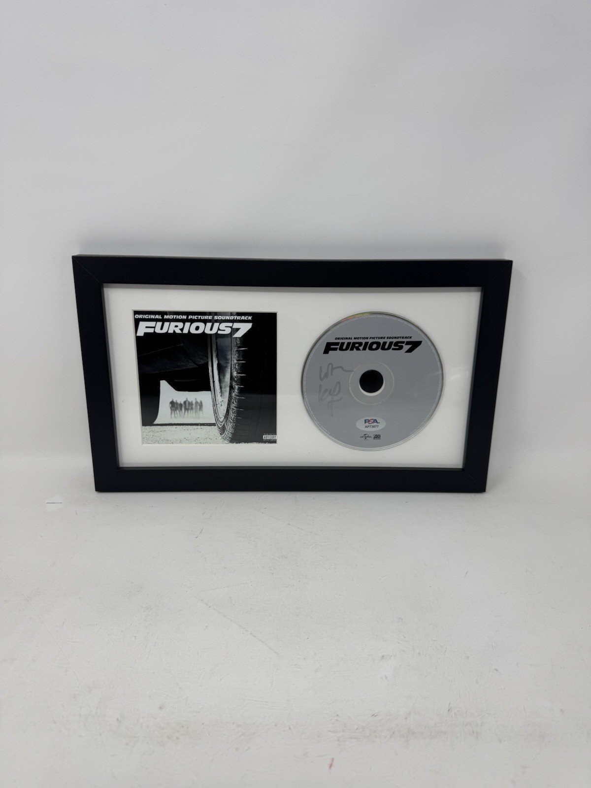 WIZ KHALIFA SIGNED AUTOGRAPH FAST AND FURIOUS 7 SOUNDTRACK CD FRAMED PSA/DNA COA