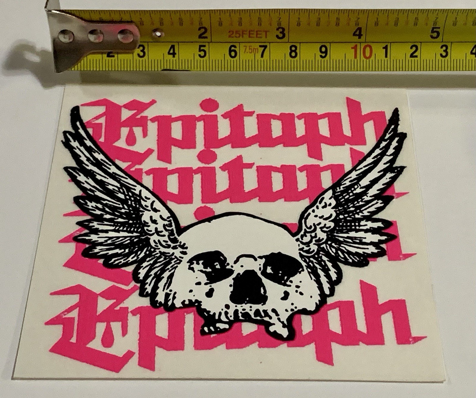 Official Epitaph Records Record Label Skull Wings Logo Promotional Sticker 2006