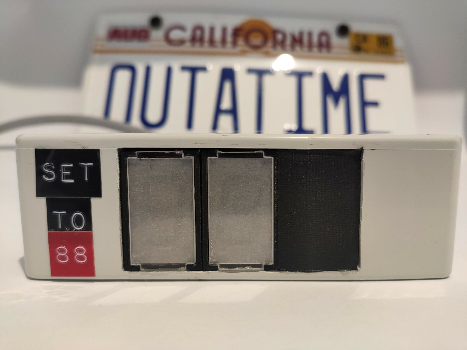 Back to the Future BTTF GPS Speedometer w/Stanley disp replicas and DB25 cord