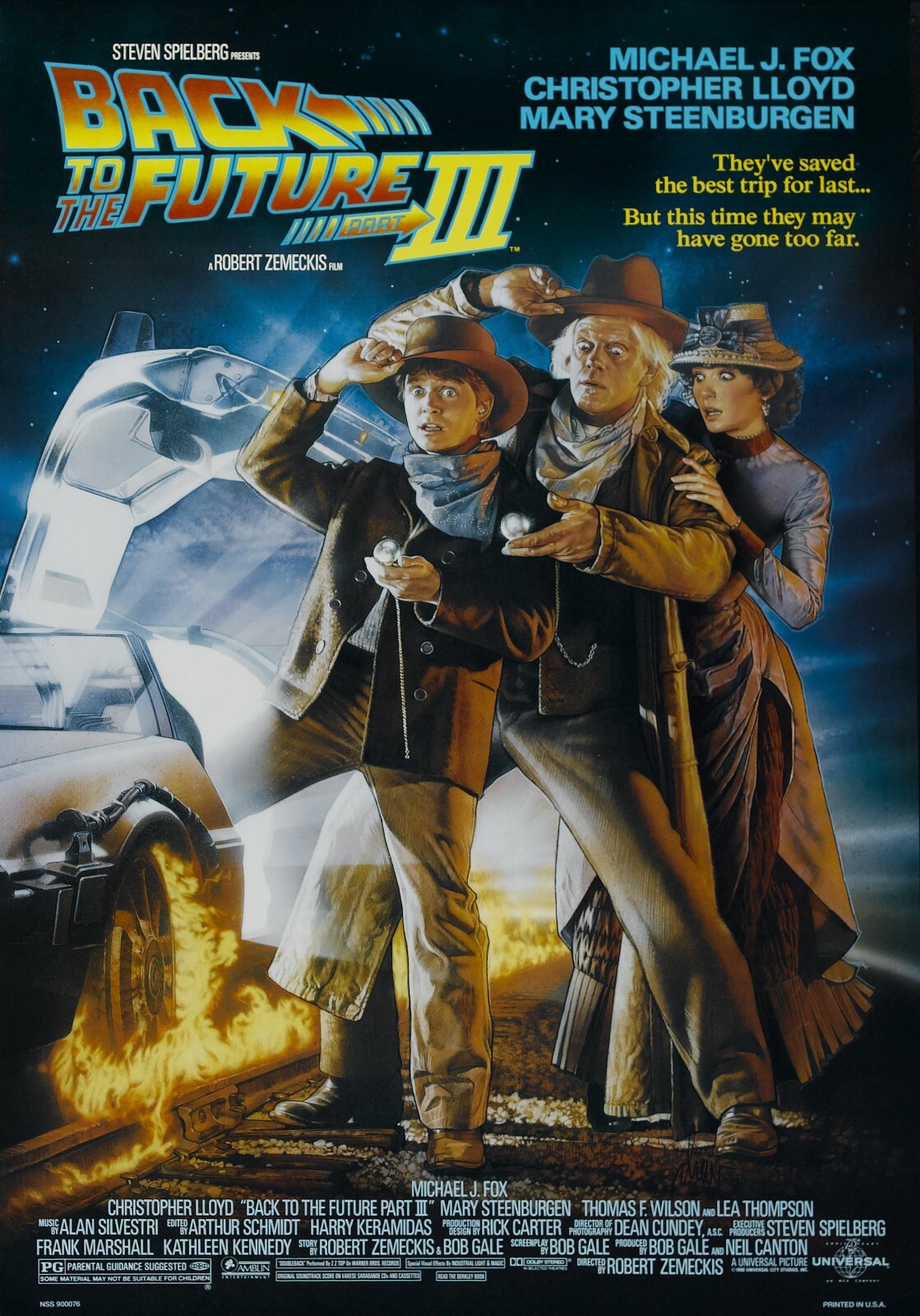 Free Same Day Shipping BACK TO THE FUTURE 3 Borderless 11×17 Poster