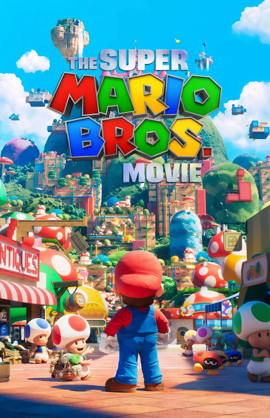 The Super Mario Bros Movie Poster Mario Toad Mushroom Kingdom Nintendo Art 11×17