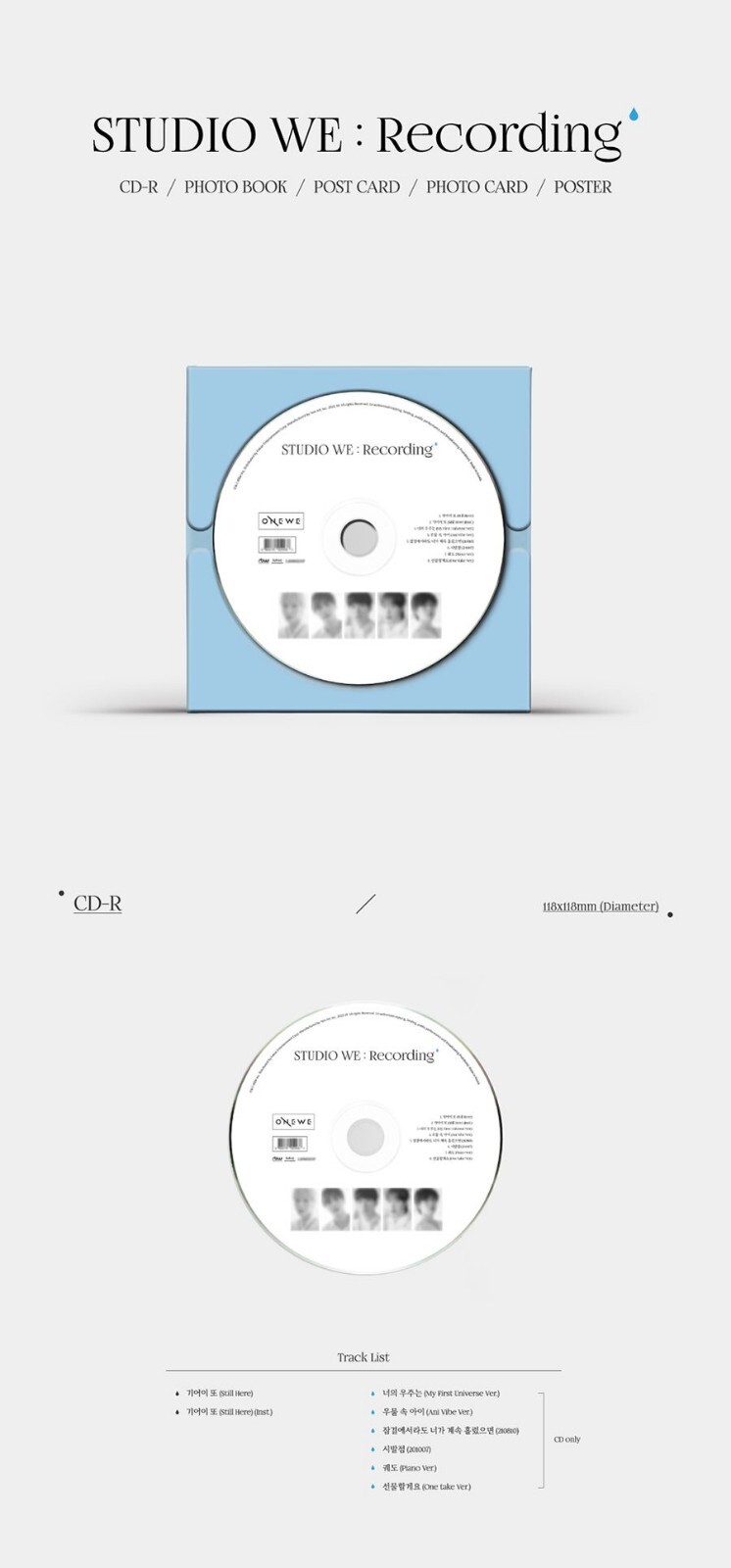 ONEWE 3rd Demo Album STUDIO WE : Recording #3 K-POP CD + FOLDED POSTER SEALED