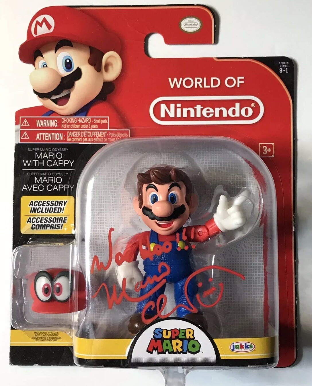CHARLES MARTINET Signed MARIO Toy Figure Nintendo Super Mario JSA COA