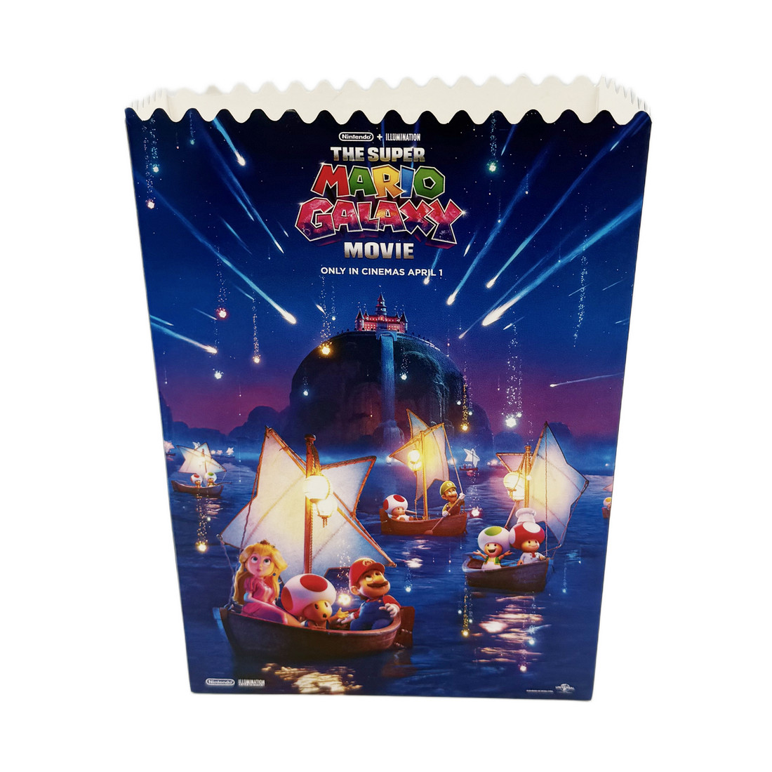 Super Mario Popcorn Bucket 46 oz The Galaxy Movie 2026 Memorabilia Collectible