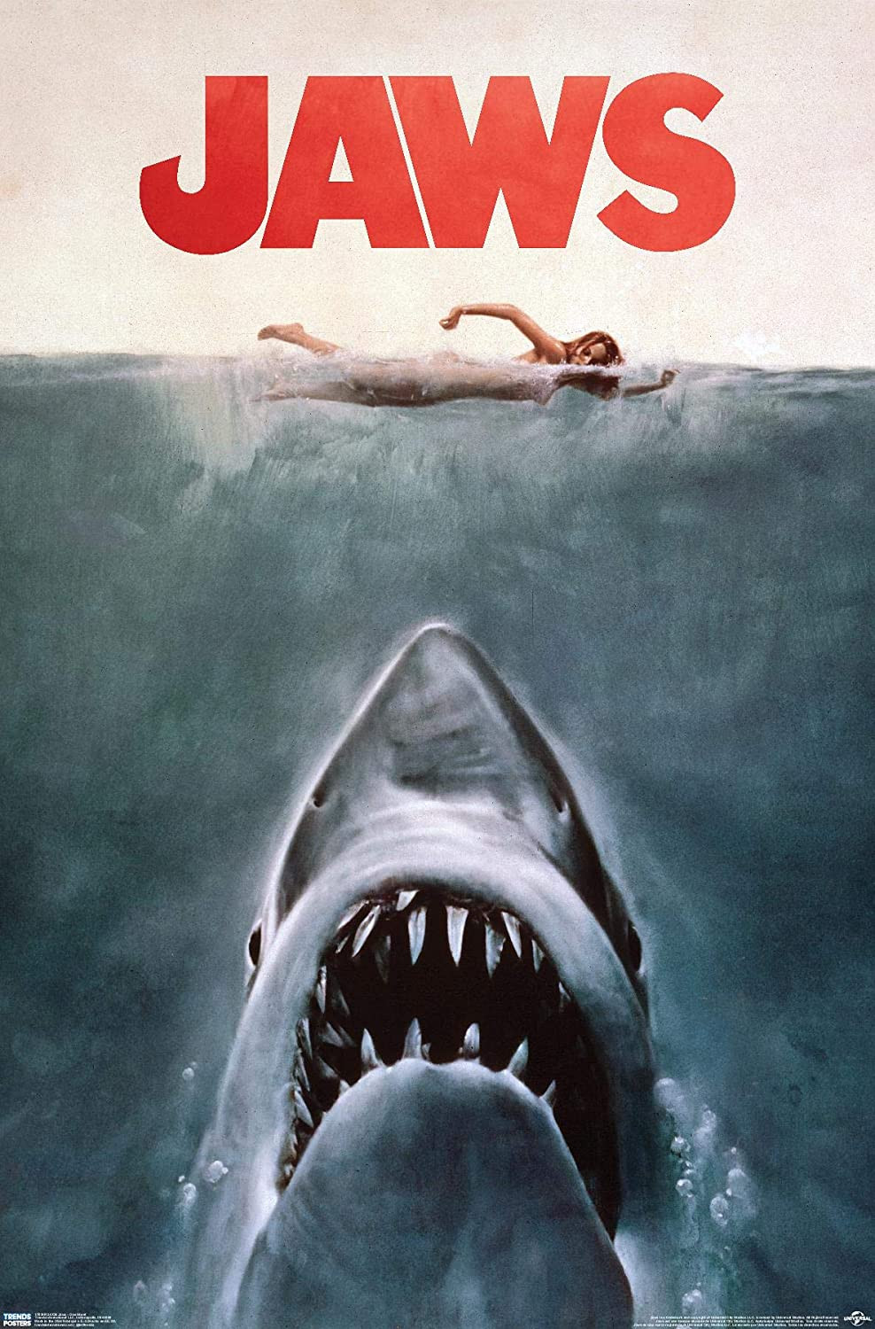 24X36 Jaws – One Sheet Wall Poster, 24″ X 36″, Unframed Version