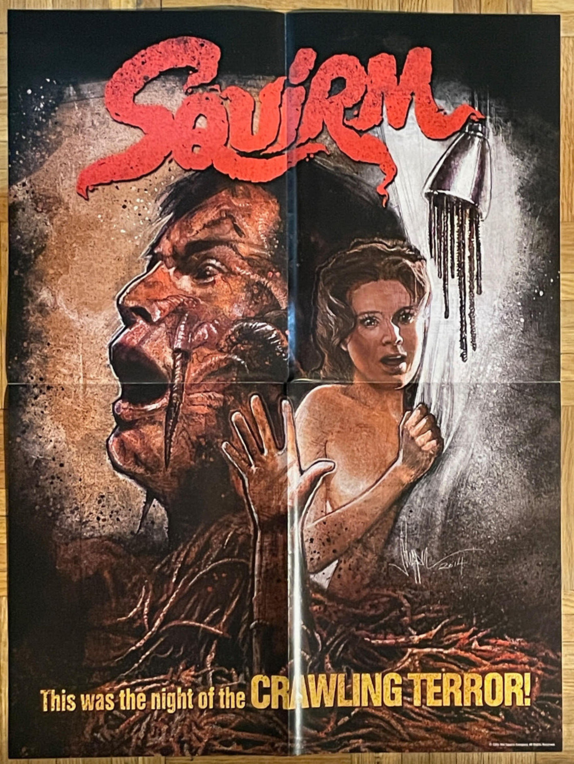 GREAT CONDITION Squirm Folded Poster 18×24 Shout Factory