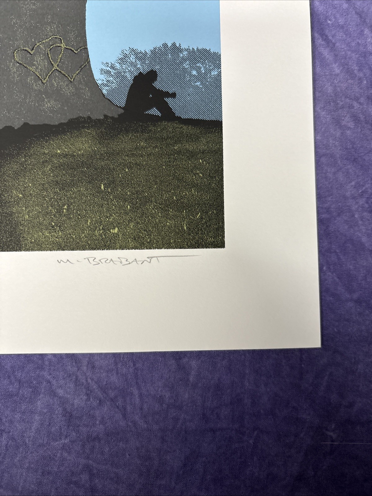 Mark Brabant Space Between GID Poster Signed #40/125 18×24