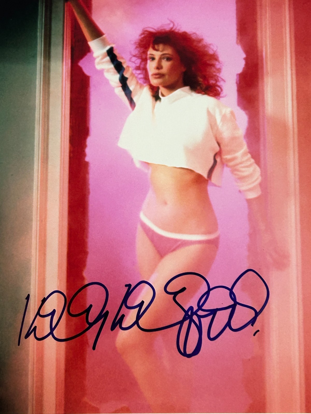 Kelly LeBrock Signed 8×10 Photo AUTOGRAPH Weird Science Sexy Actress Model COA