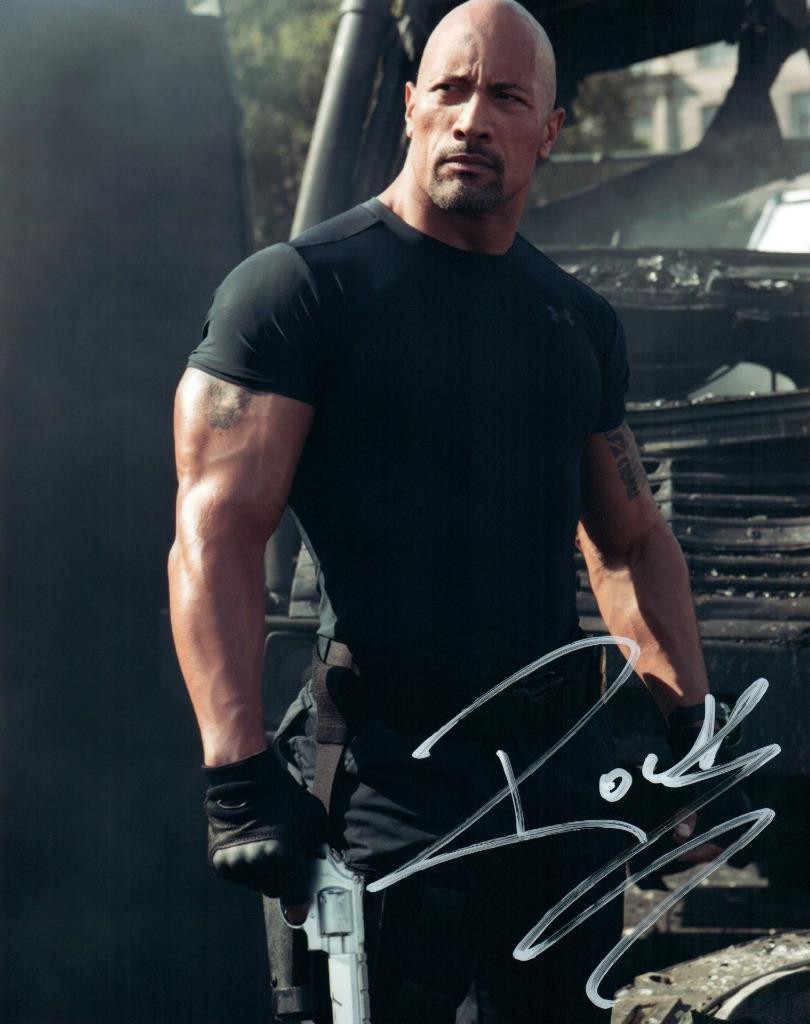 Dwayne Johnson autographed 8×10 Picture signed Photo and COA
