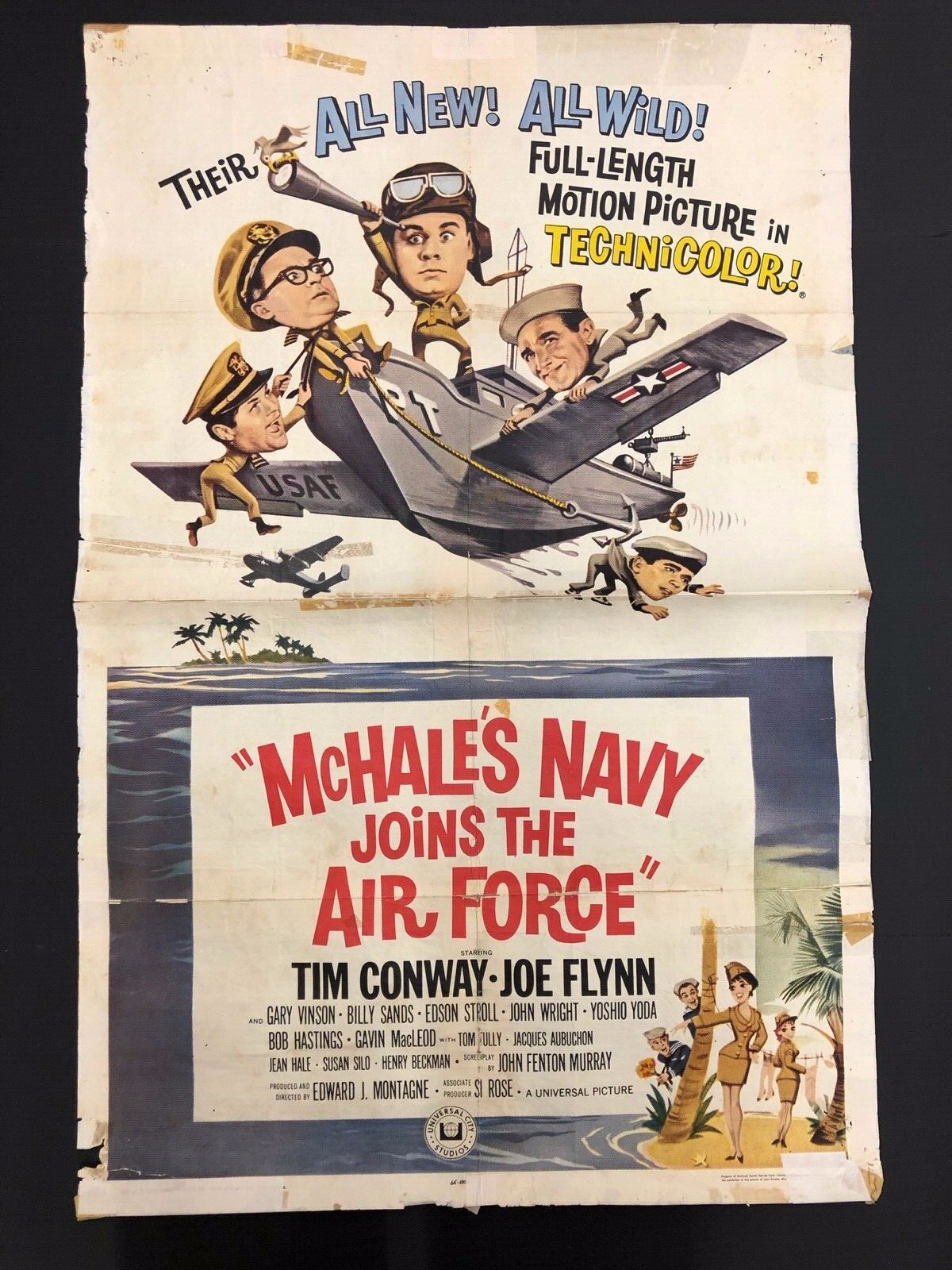 McHale’s Navy Joins the Air Force (1965) – One Sheet Movie Poster – 27″ x 41″
