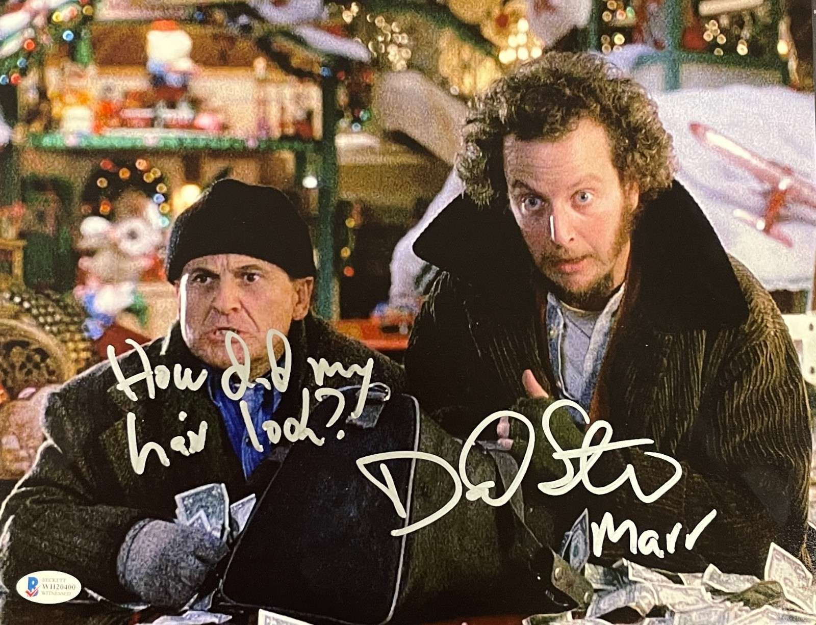 Daniel Stern Signed Home Alone 11×14 Photo Marv Autograph Inscription Beckett