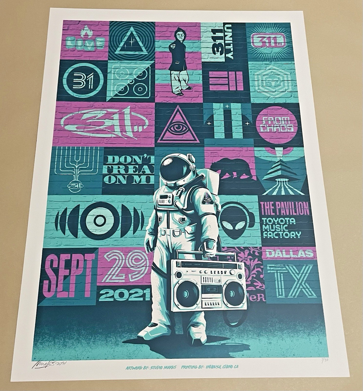311 Poster – Mark5 – Dallas, TX – 2021 – AP Reg LE #7/30