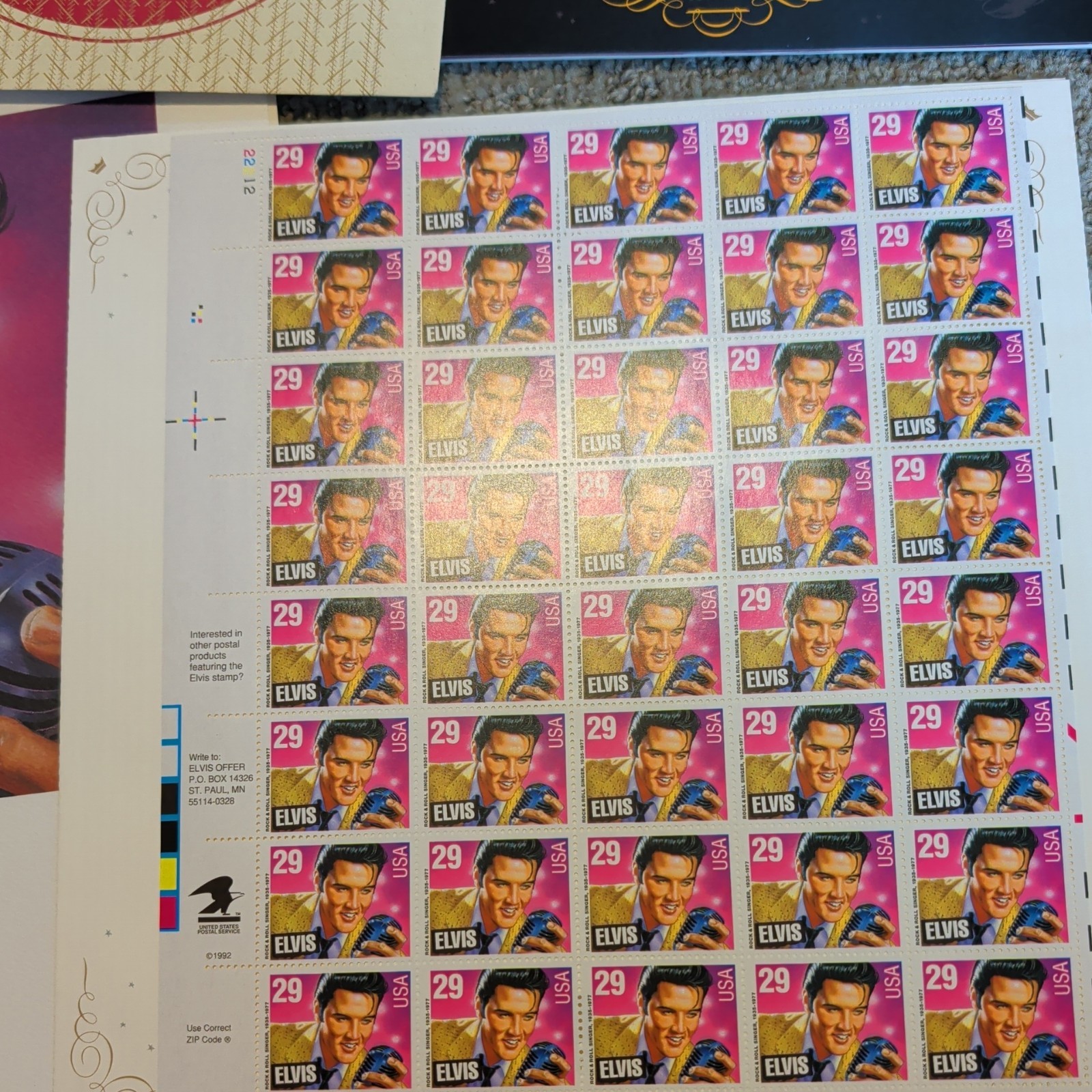 Elvis Presley USPS 1st Day Issue Commemorative Stamp Set Complete Collection +